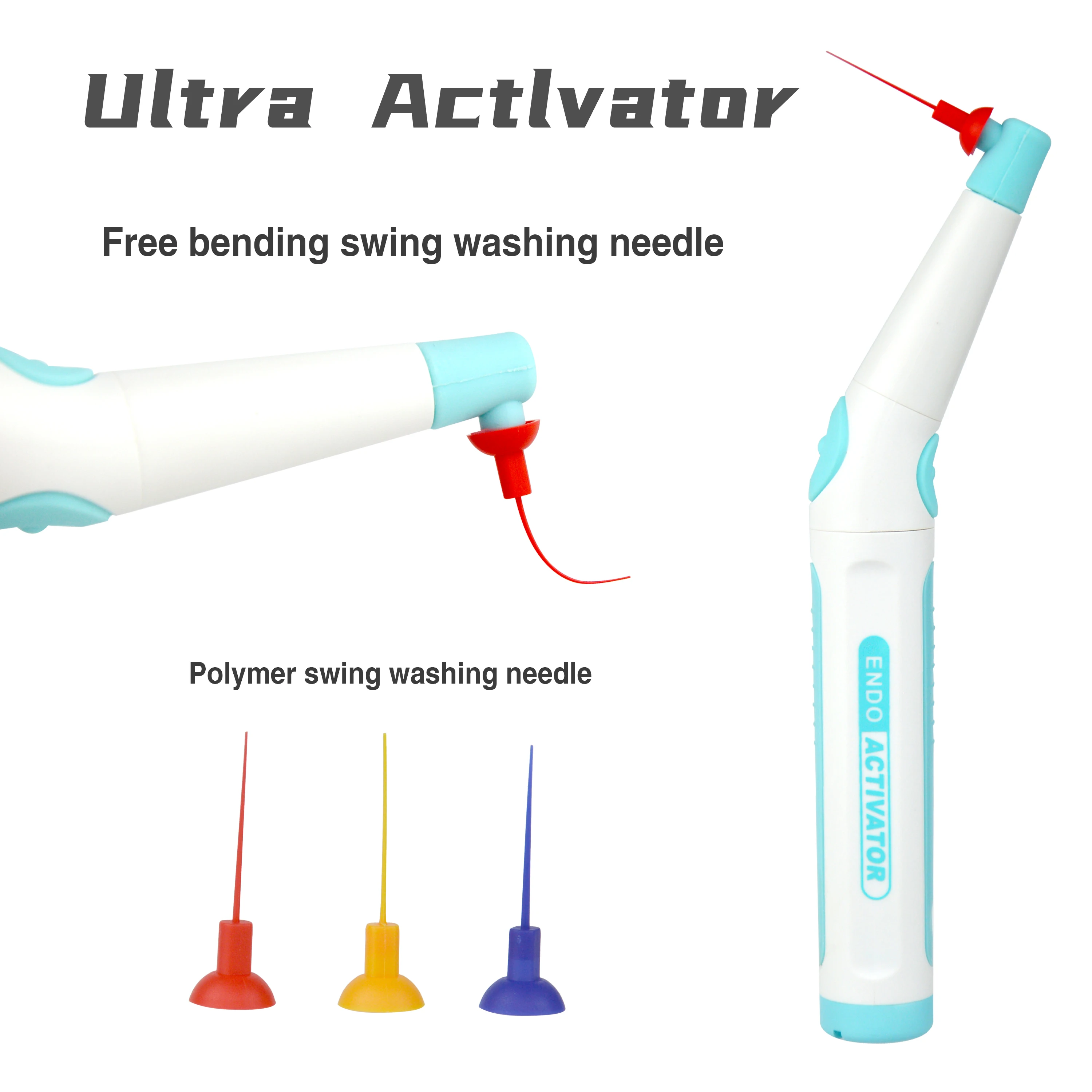 Dental Root Canal Sonic Irrigator Activator Endodontic Cleaning 60pcs Endo Tips Dentistry Instrument