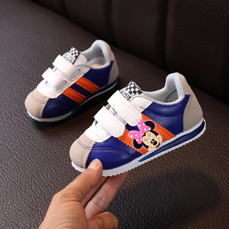 

mickey mouse minnie Baby Toddler Shoes Spring Autumn New Velcro Children Casual Shoes Boys Soft Running Shoes Girls Sneakers