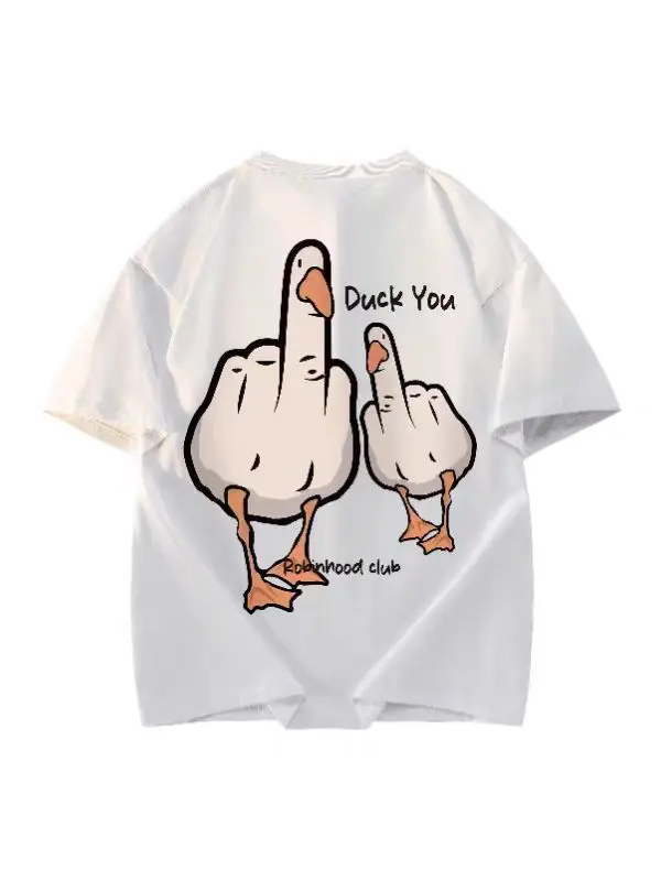 2025New تي شيرت متعة محاكاة ساخرة نمط متعدد الاستخدامات قصيرة الأكمام طباعة علوية فاخرة الرياضة والترفيه تصميم القطن طاقم الرقبة تي شيرت #2