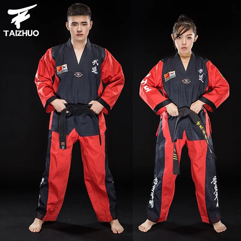 Clearance Taekwondo Doboks Adult Male Female training taekwondo uniforms with eagels embroidery unisex