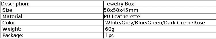 Wire-drawing PU Leather Crown Button Ring Storage Box Jewelry Packing Box Crown Buckle Ring Stud Jewelry Set Box