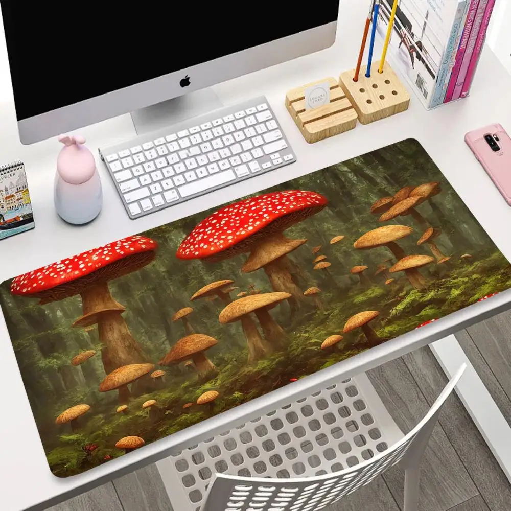

Mushroom mouse pad is made of anti-slip rubber durable and washable is a suitable pc accessory for gamer and home use