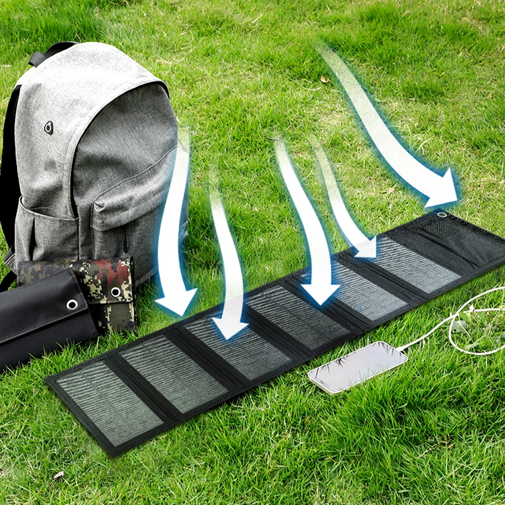 60W foldable solar panel portable solar panel charger USB 5V DC all-weather powered solar panel mobile power supply