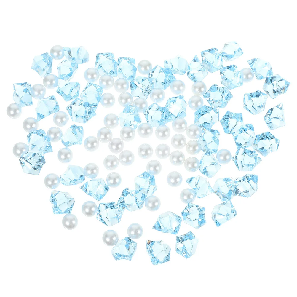 

1Set Blue Crushed Ice Stone Pearls Shiny Fish Tank Vase Filler Smooth Bright Stones Aquarium Landscape