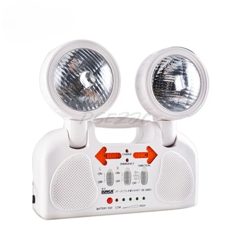 SF-268Z2 Charging Fire Emergency Light Round Head Evacuation Safety Exit Indicator Light Household Power Outage Lighting