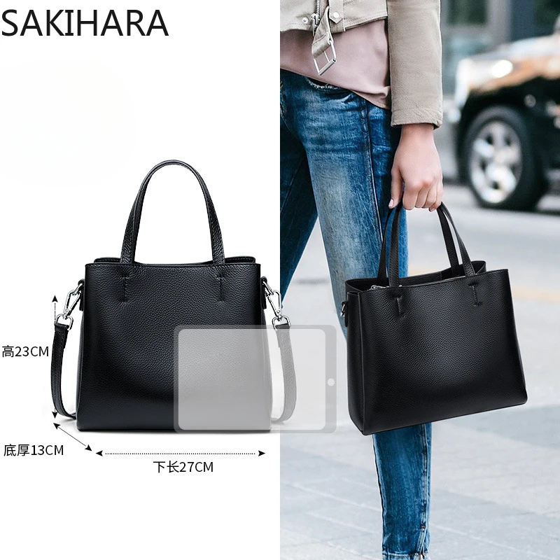 Purses and Handbags New Arrive Large Capacity Solid Color Simple Fashion Vintage PU Leather Temperament Femme Bolsas De Mujer