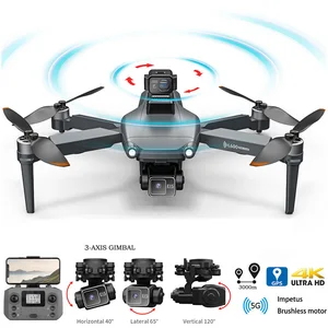 Drone L600 Pro Max 4K Professional 5G GPS HD 3 eje Gimbal Fotografía Cosocinista Quadcopter Distancia RC Distancia 3 km Drones juguetes 10 Mejores drones de ventas 3 km - №6