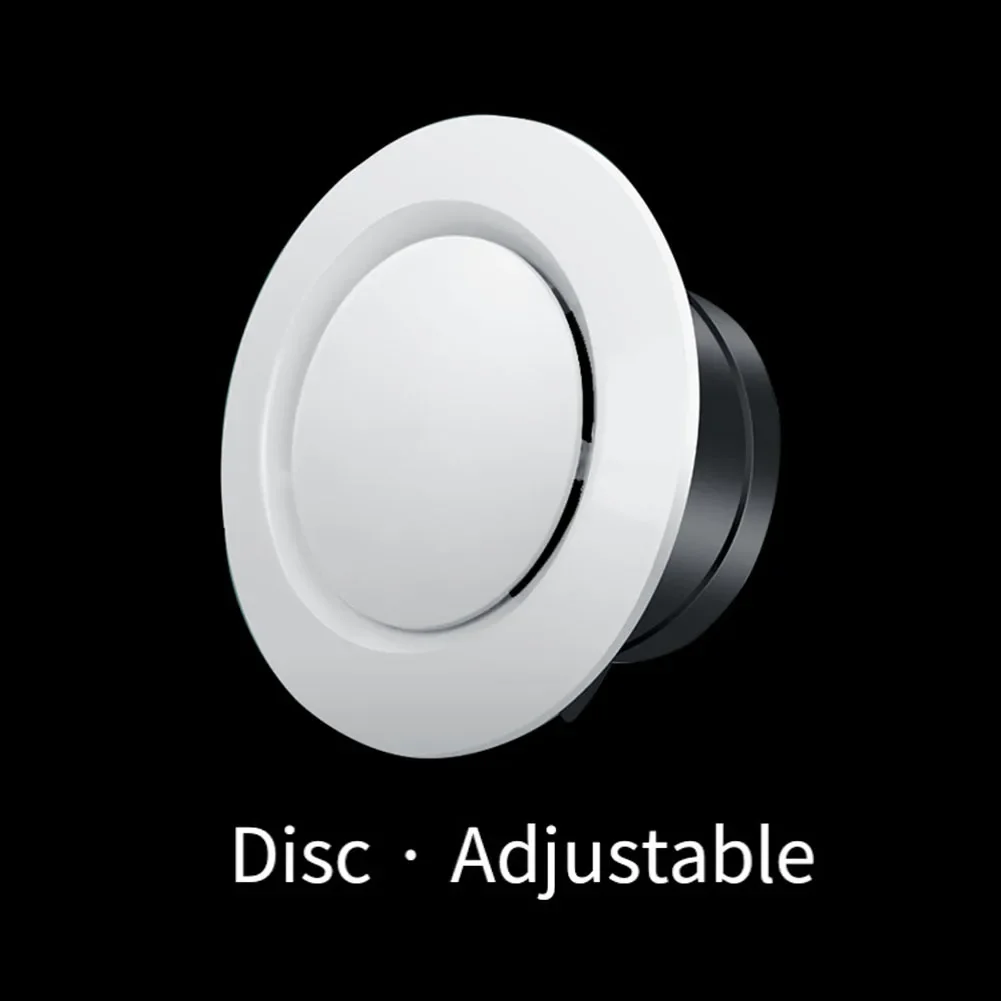 75‑150mm Round ABS Exhaust Hood Air Vent Grille Adjustable Air Volume Extract Valve Ducting Diffuser Ventilation Cooling Cover