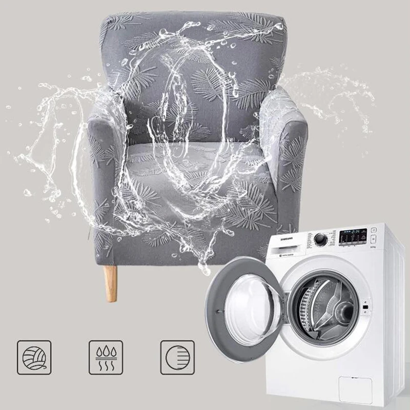 

Tub Club Chairs Elastic Slipcover Single Seater Sofa Cover Stretch Non Slip Armchair Scratch Proof Dust-proof Protector Case
