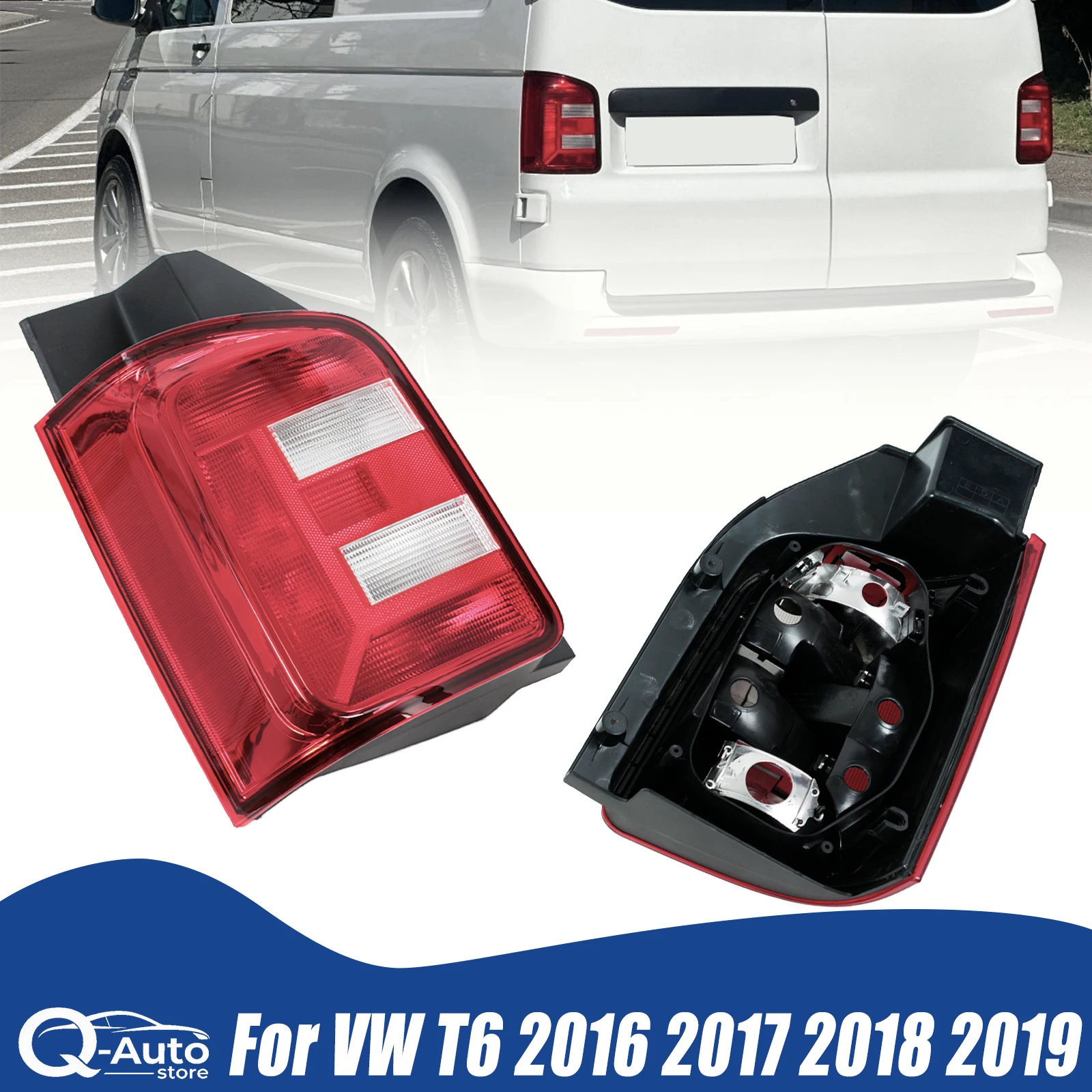

Задний стоп-сигнал, фонарь заднего хода без лампочек для VW T6 2016 2017 2018 2019, автомобильные аксессуары