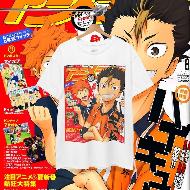 Haikyu Shirt Vintage Anime T-Shirt Retro Anime Shirt