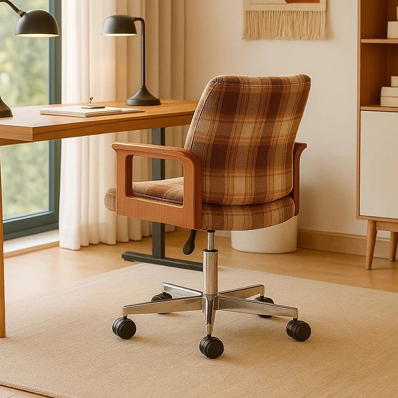 Modern Designer Office Chair Cushion Nordic Bedroom Cute Office Chair Desk Comfortable Wheels Low Silla Oficina Home Furniture