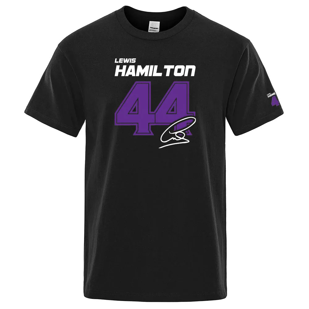 Lewis Hamilton Digital 44 2024 New Men's Ordinary Thin Short Sleeve Sport T Shirt Fitness Breathable Versatile Casual Top