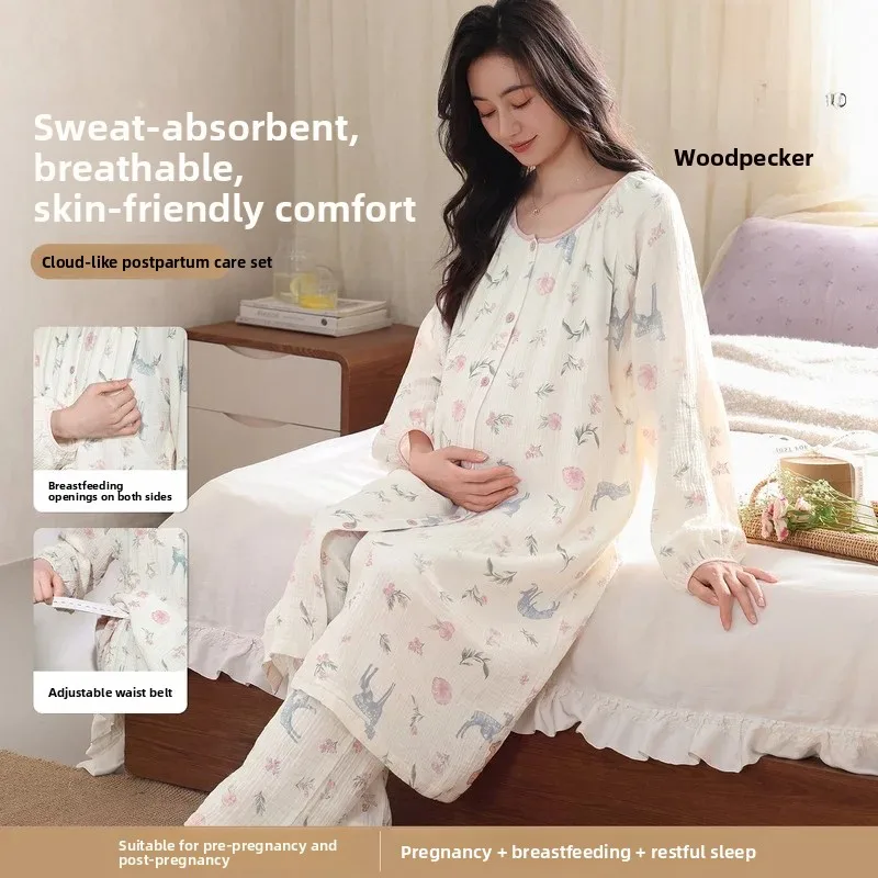 tucano-conjunto-de-ropa-de-dormir-de-maternidad-de-algodon-puro-manga-larga-abertura-lateral-para-mujer-uso-en-primavera