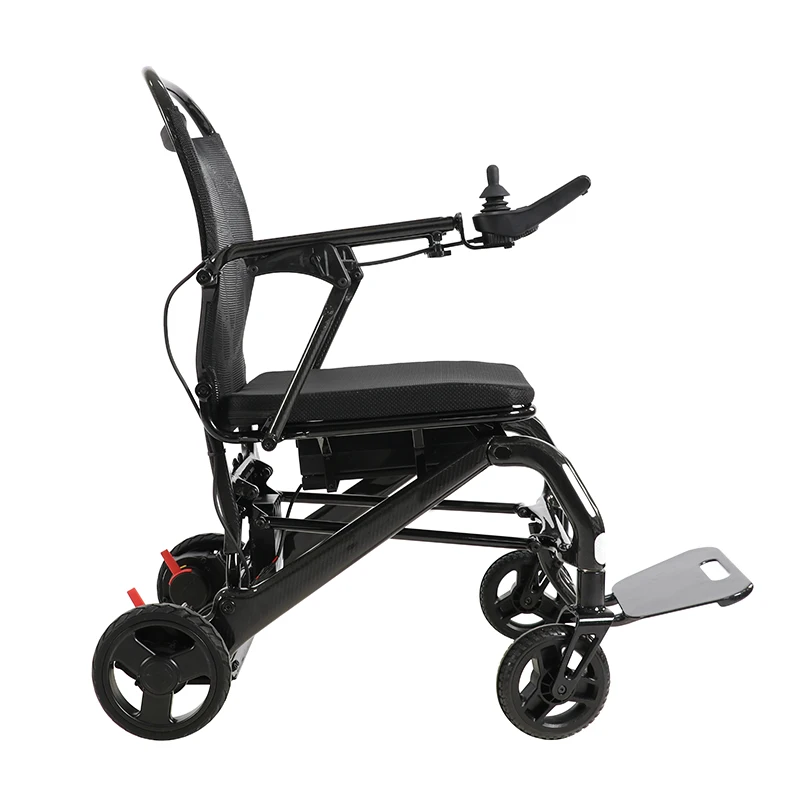 

New Products Mobility Robotic Handicapped Carbon Fiber Folding Front Wheel Lightweight Patients Lift Electric Wheelchair