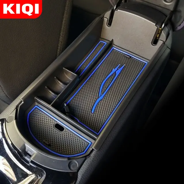KIQI ABS samochód pudełko do środkowego podłokietnika uchwyt telefonu schowek dla Toyota C-HR CH-R CHR 2016 - 2021 zestaw części akcesoria