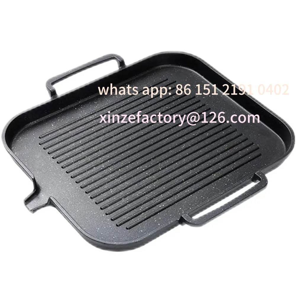 Customizable Barbecue Plate Smokeless Nonstick Household Baking Tray Korean Style Plate Fried Steak Pot for Indoor