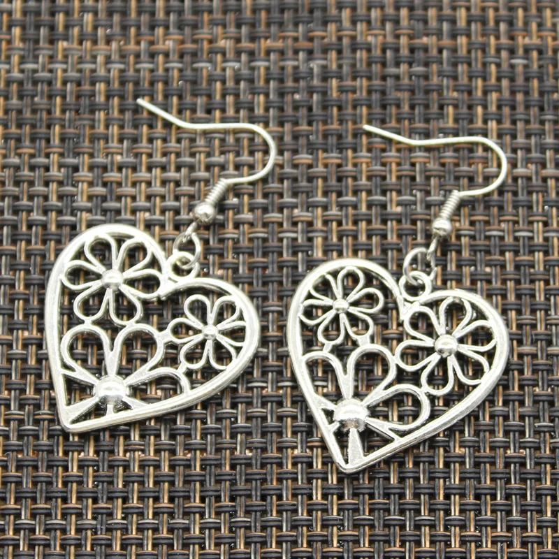 Hot Sales Arrow Through The Heart Butterfly Pendants DIY Earringgs For Gift