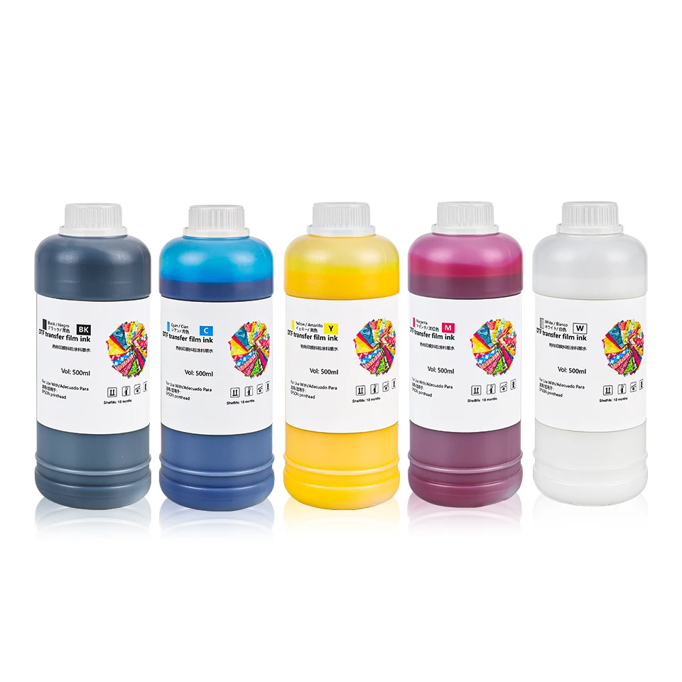 500ml/butelka Wkład do drukarek DTF, biały tusz do folii transferowej DTF, do drukarek Epson XP600 I3200 R1390 L1800 L800 L805 4720 5113 DX5 DX7 — zdjęcie produktu 7