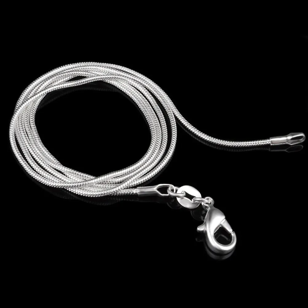 

25 pcs Plated Snake Chain Necklace Durable Chunky European Round Multi Purpose Men Women Necklace Chain Women Charms Gifts
