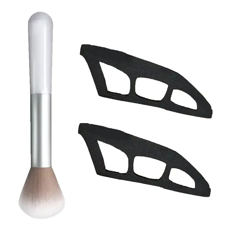 Eyeshadow Stencils for Eyes 2X Eyeshadow Applicator Tool Eye Liner Template Reusable Quick Make-up Stencils with Brush