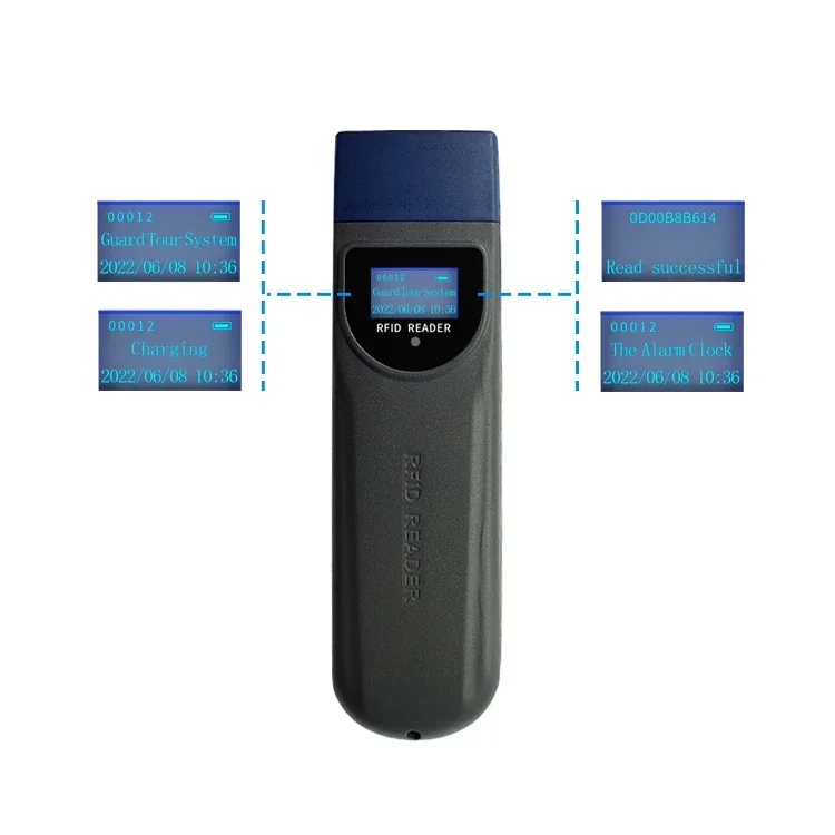 مراقبة الحراسة الأمنية 125 كيلو هرتز نظام علامة Rfid نظام دورية جولة الحراسة