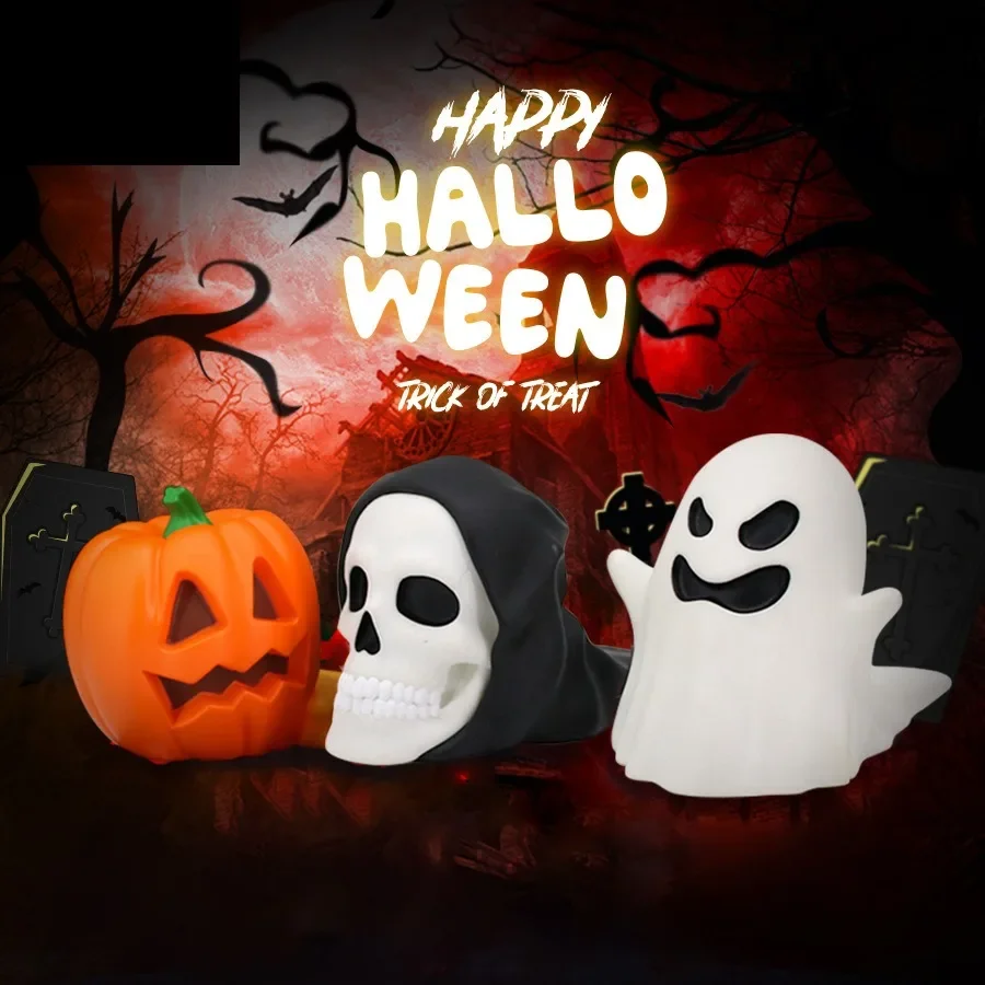 Halloween haunted house luminous PVC door stop  stopper door plug door suction anti-collision device ornament prop decoratio