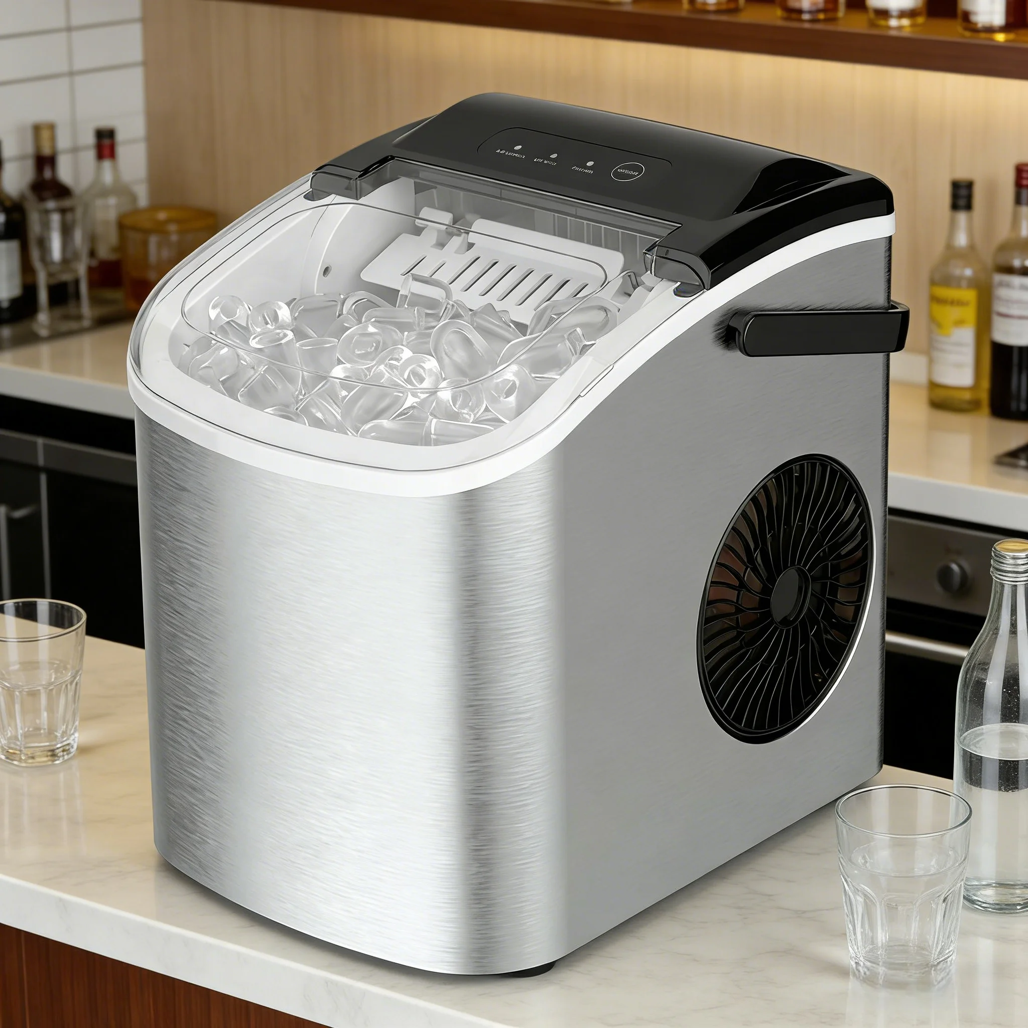 High Quality Automatic Bullet Ice Maker Easy Use Countertop Ice Maker Machine
