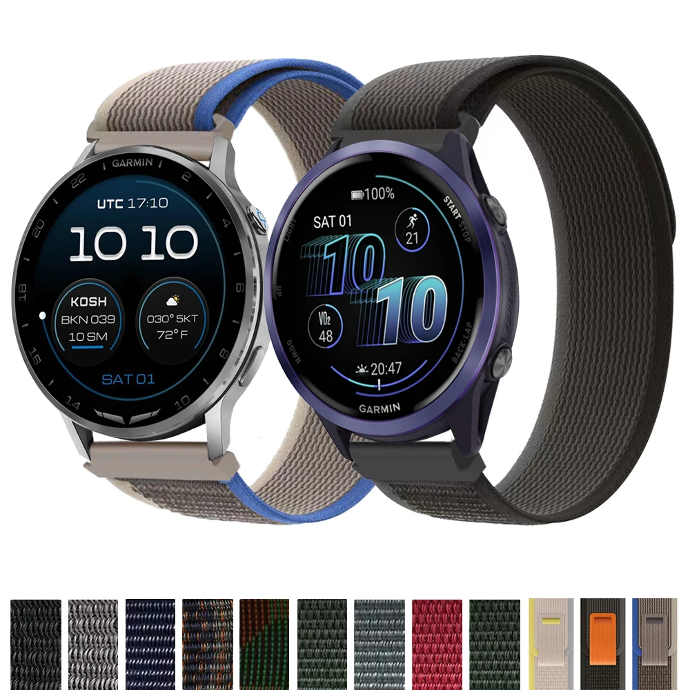 20 mm Gummiband für Garmin Forerunner 570 265 245 255 Musik-Uhrenarmband für Garmin D2 Air X15/Vivoactive 6/Venu 4 Armband