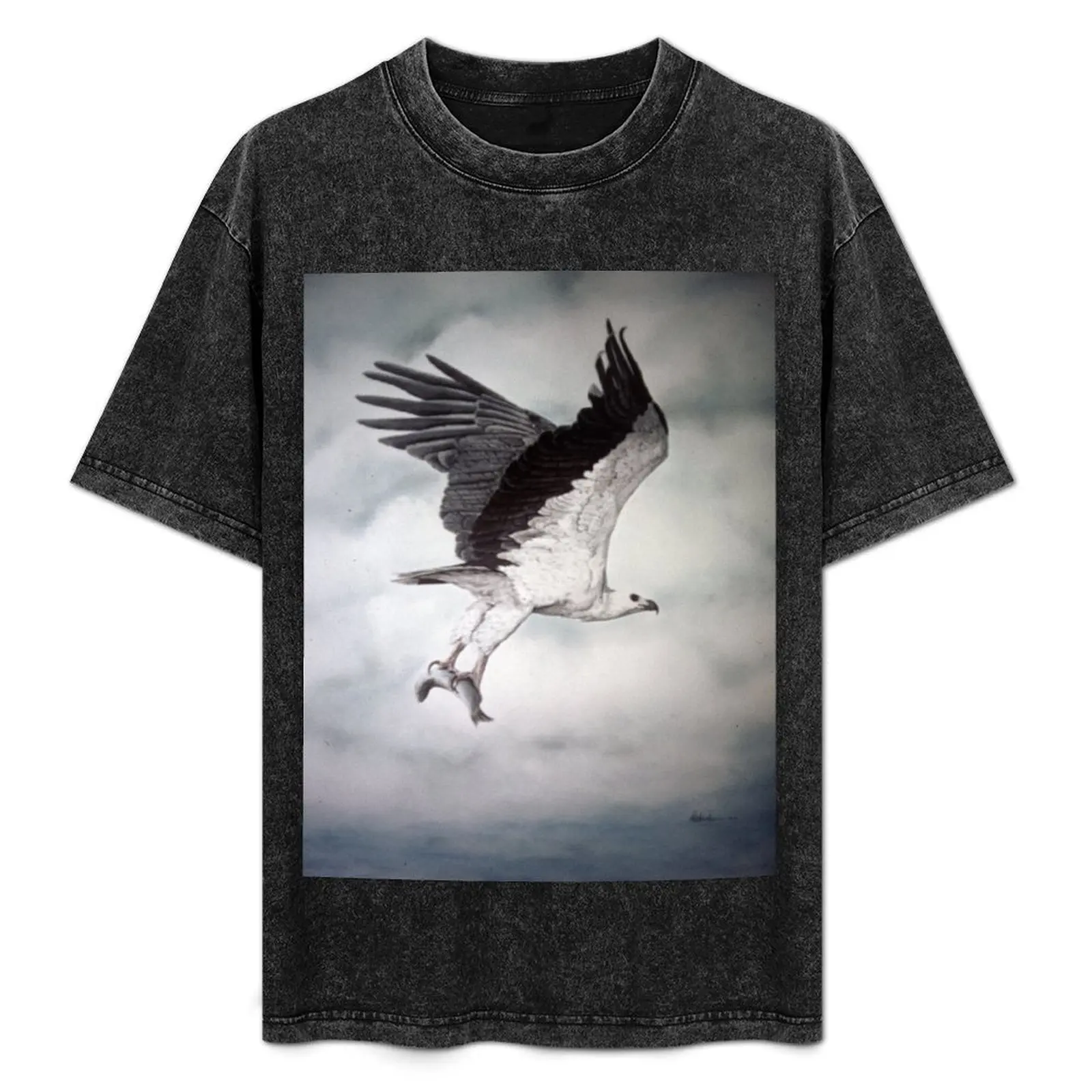 White-bellied Sea-Eagle (Haliaeetus leucogaster) 2 T-Shirt vintage clothes boys whites t shirts for men cotton