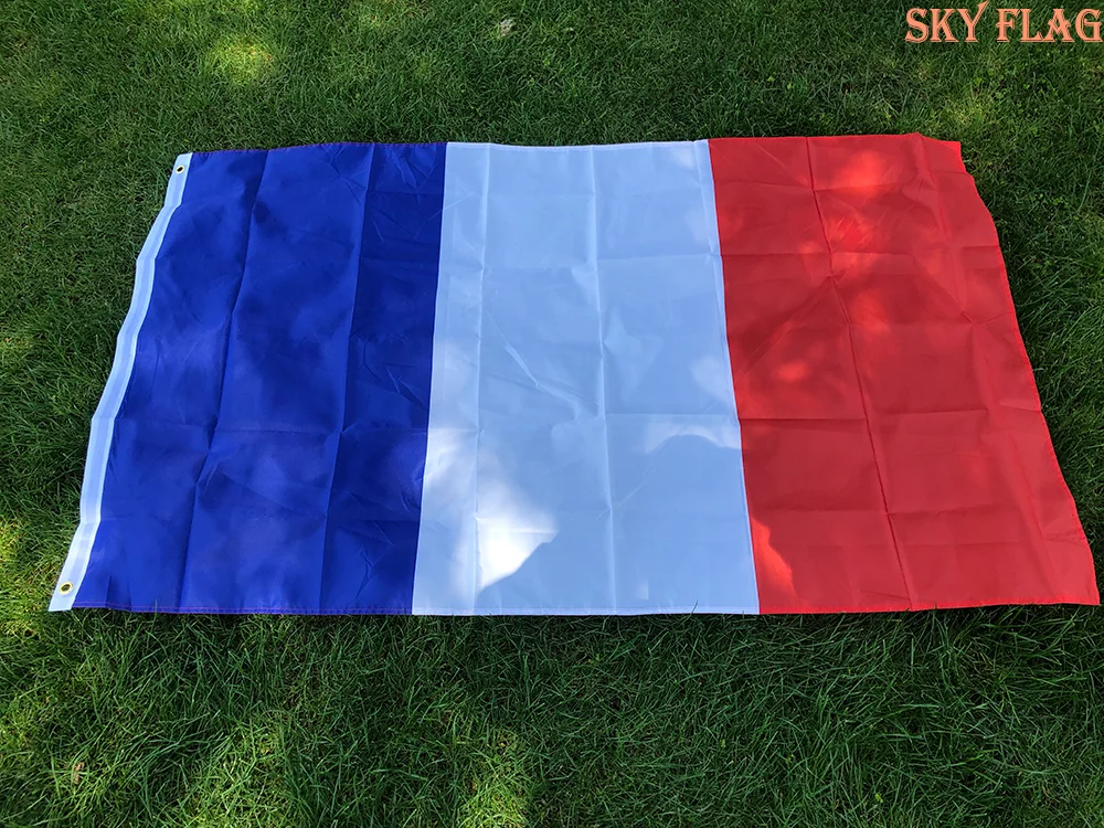 Bandeira de esqui frete grátis bandeira da grande frança 90*150cm pendurado azul branco vermelho fra fr francês poliéster banner decoração bandeira francesa