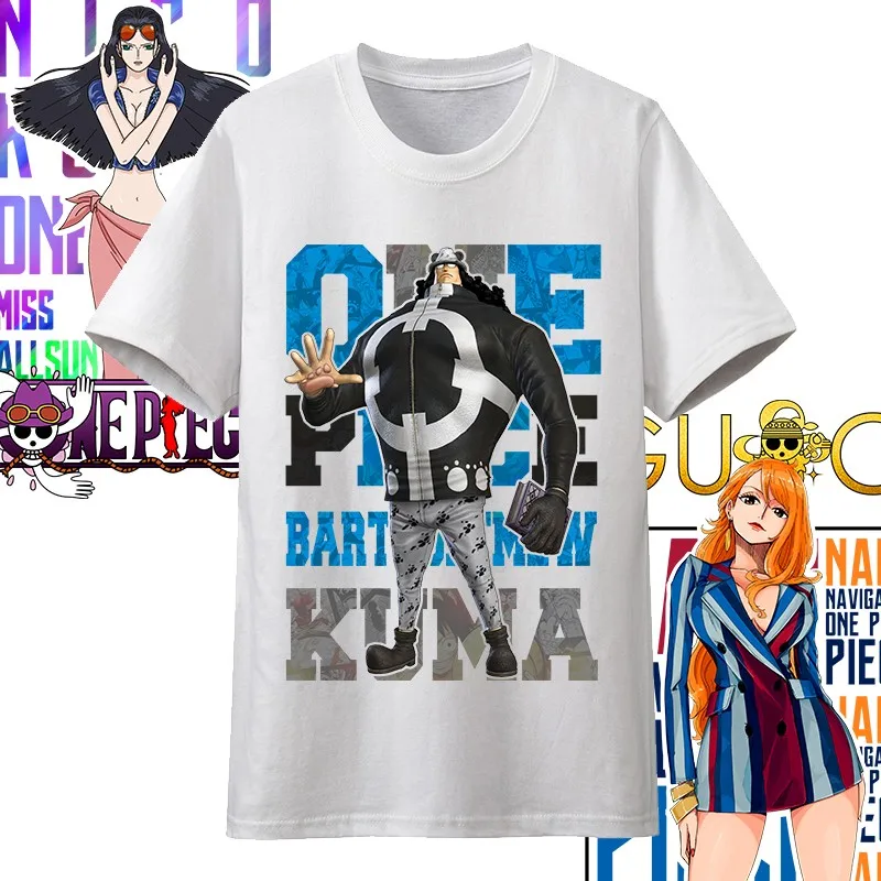 One Piece Bartholomew Kuma Unisex T-Shirt 2026 Sommer Neues beliebtes Anime-Druck American Casual Family Kurzarm-Top