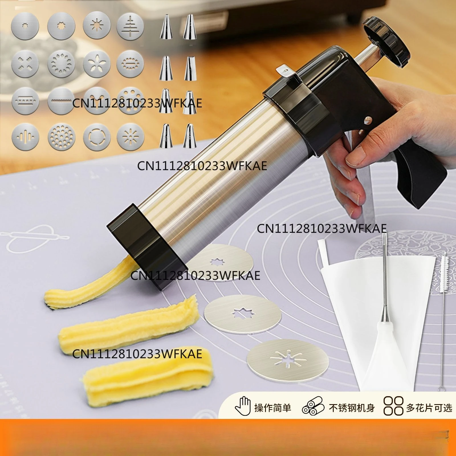 Multifunctional Handheld Spanish Fritters Machine Western Latin Fruit Machine Mold Household Jewel Fruit Machine