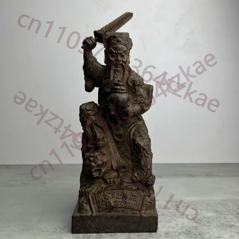 

Статуэтка Гуань Ю из дерева ручной работы - 7,9x3,1x3 дюйма, скульптура китайского бога войны, декор для дома, украшение по фэн-шуй