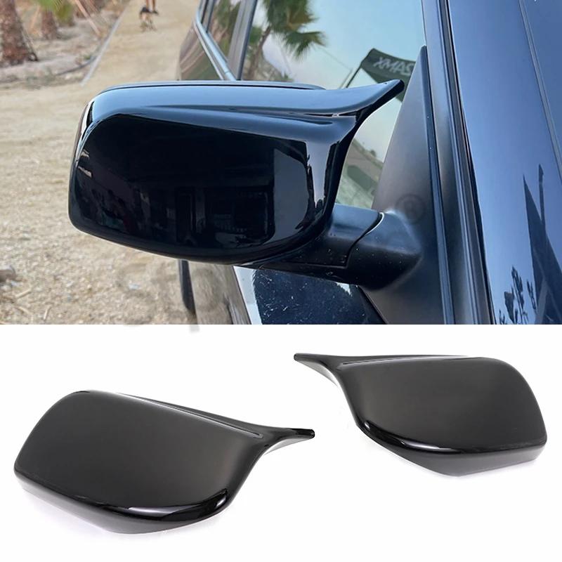 Carbon Fiber Car Rear View Door Wing Mirror Side Mirror Cover Caps Shell Case for BMW E60 E61 E63 E64 5 Series Model 2004-2010