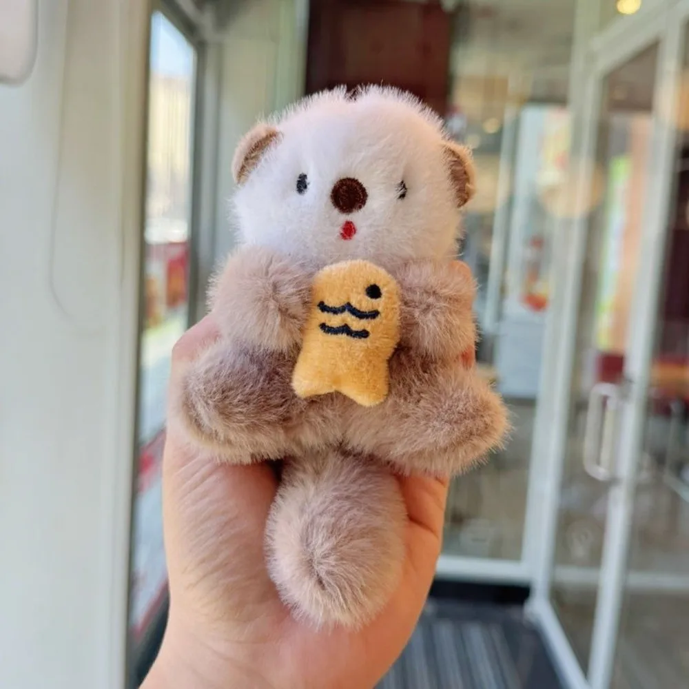 Nieuwe schattige otters tas hanger DIY pluche sleutelhanger sleutelhanger rugzak decoratie