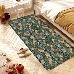 William Morris Strawberry Floor Mat Retro Multiple Choice Living Room Kitchen Rug Non-Slip Modern Home Decor