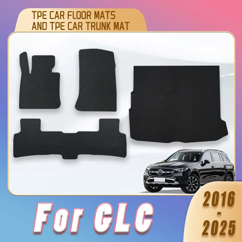 

TPE Car Floor Mats Trunk Carpet For Mercedes-Benz GLC 2025 2024 2023 2022 2021 2020 2019 2018 2017 2016 Interior Accessories Rug