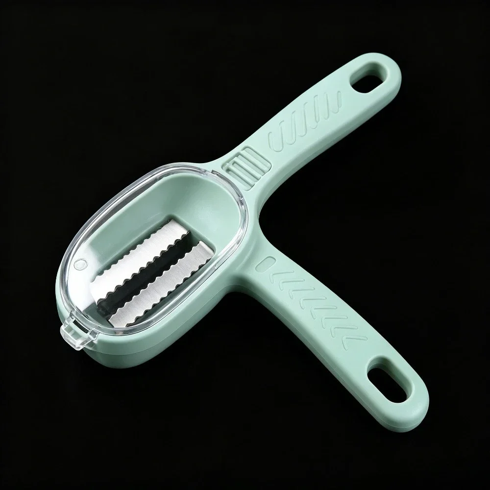 Hot Sell For Fish Scale Remover With Storage Cover Anti Splash Scraper Stainless Steel Blade Kitchen Seafood Cleaning Tool For C