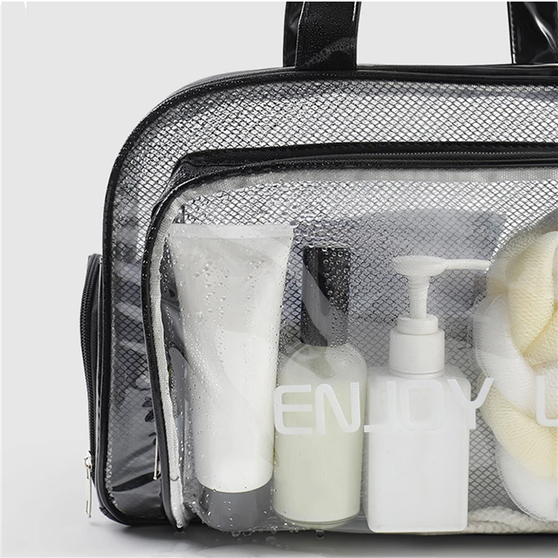 Large Capacity Swimming Bag Waterproof Wash Bags Women Travel Transparent Makeup Pouch Cosmetic Storage Organizer