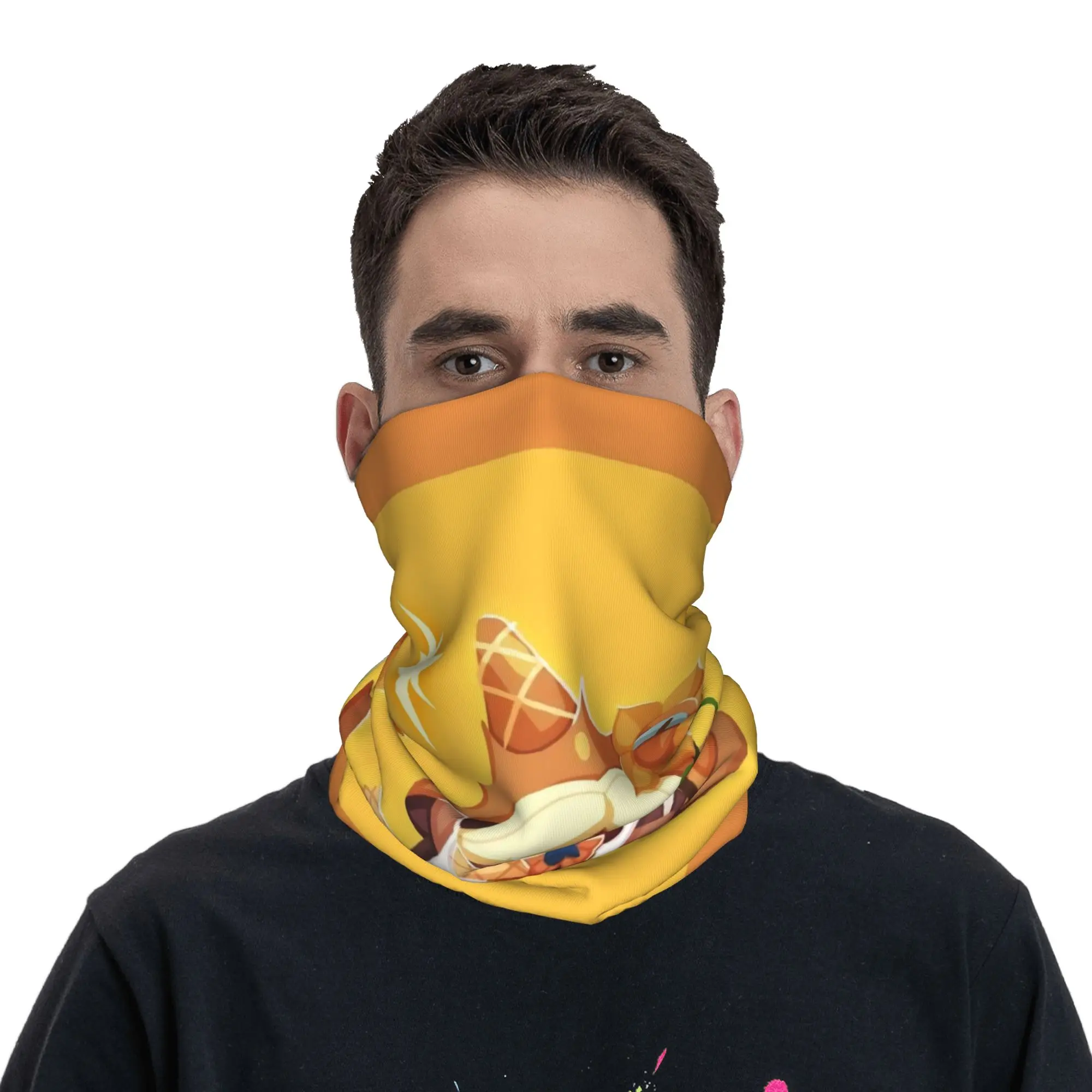 

Cookie Run Kingdom Bandana Neck Gaiter Printed Balaclavas Face Mask Scarf Warm Headband Running for Men Women Adult All Season