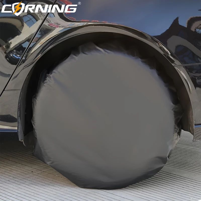 4 Stück Universelle Radabdeckungen Oxford Wasserdicht Staubdicht UV-Schutz Sonnenschutz Radabdeckungen für Wohnmobil Auto LKW 29-32 Zoll – Detail 5