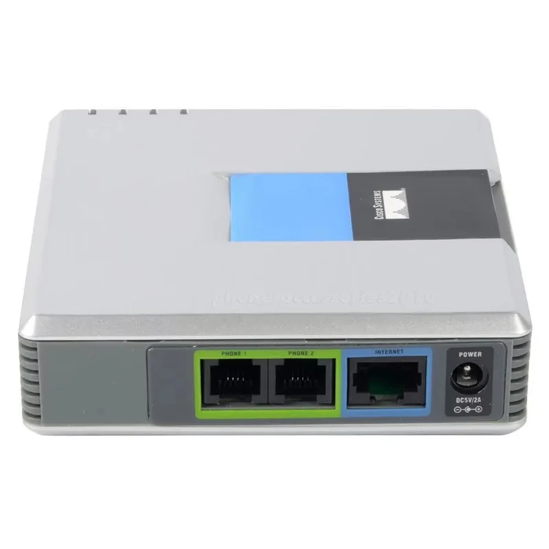 SIP Voip Phone Adapter PAP2T, Dual FXS Gateway, UNLOCKED PAP2-NA For Voip Systems, Comes With US Plug-Y47A