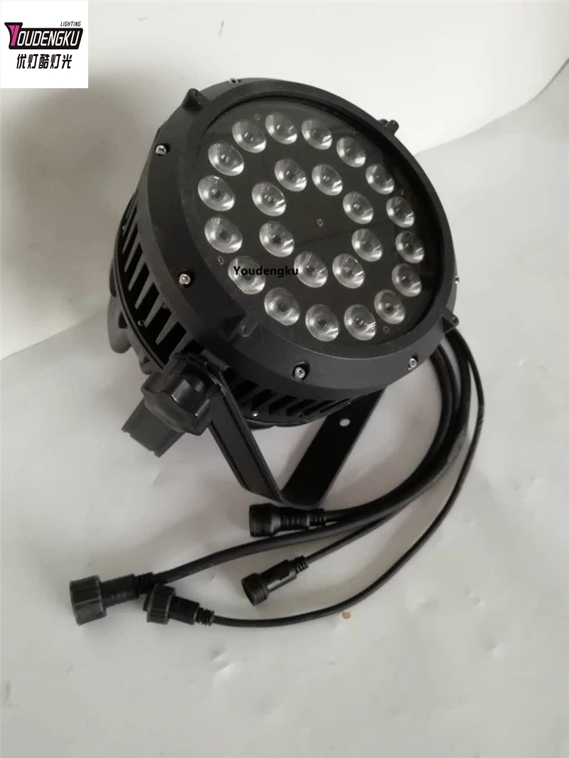 8 pieces night club outdoor lights waterproof par led dmx 24x18w rgbwa uv outdoor led par light