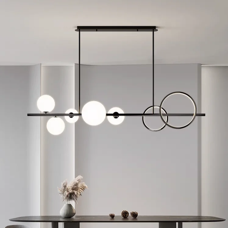 Magic Bean Long Pendant Lights Nordic Restaurant Modern Creative Light Luxury Living Room Bar Personalized Decoration Lighting