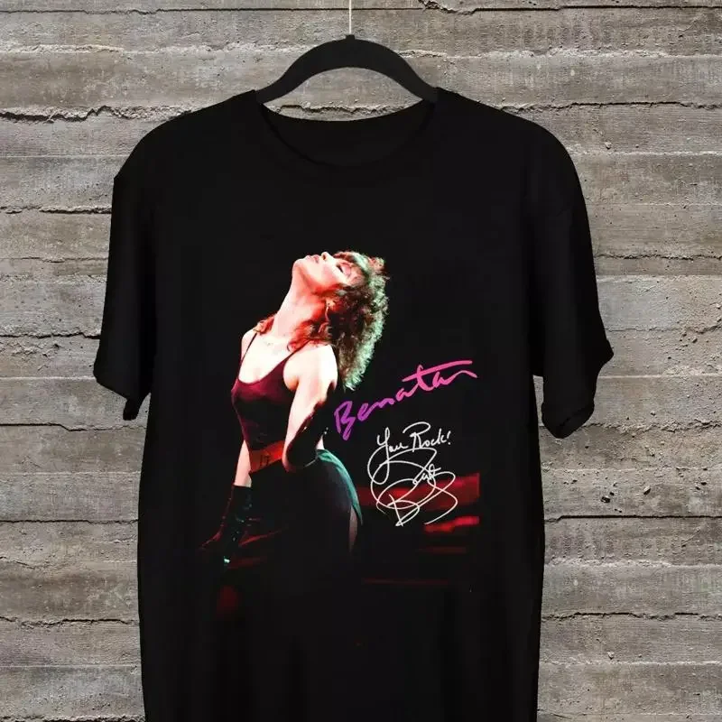 Pat Benatar In Concert 'Live From Earth' Tour 1983 Black All Size T Shirt Ag2421