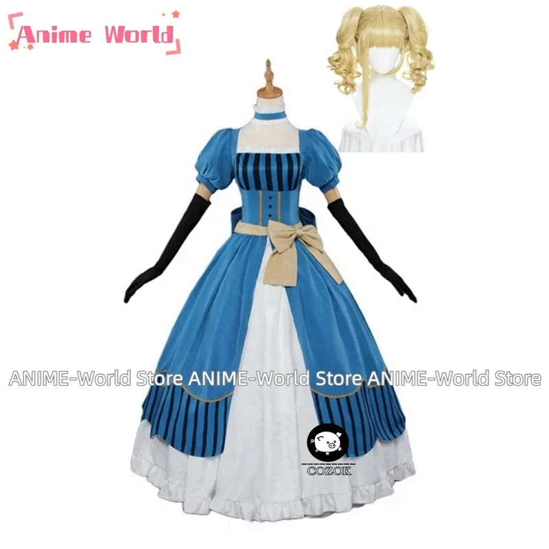 

《Custom size》Ainme Kuroshitsuji Elizabeth Midford Lizzy Party Luxury Dress Cosplay Costume Full Set Princess Clothing