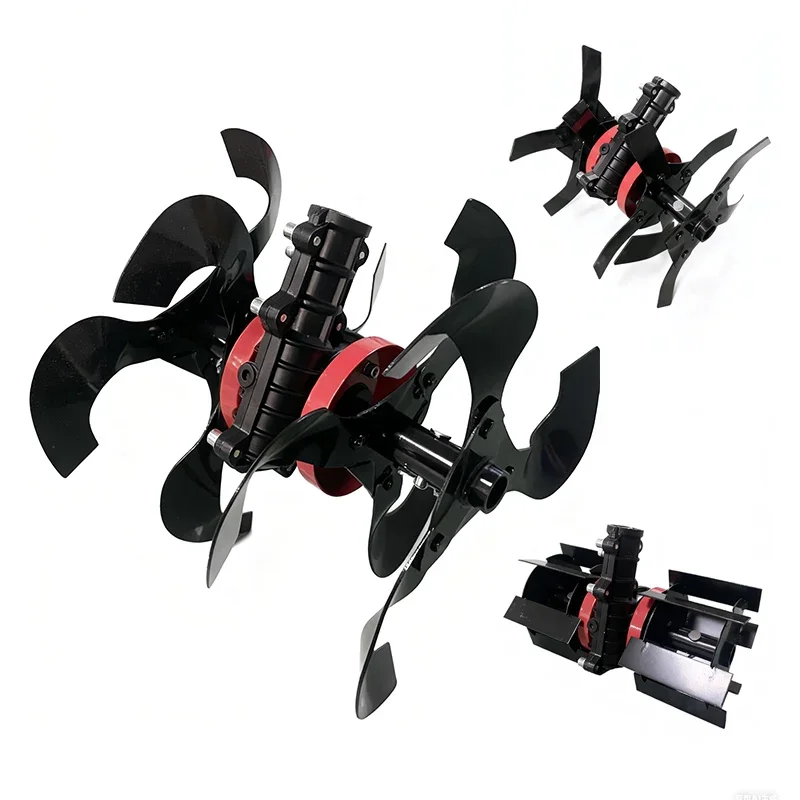 

High-efficiency Tiller Wheel Weeding Wheel Deep Trenching Wheel Garden Tiller Accessory for farming and Gardening Soil Tool