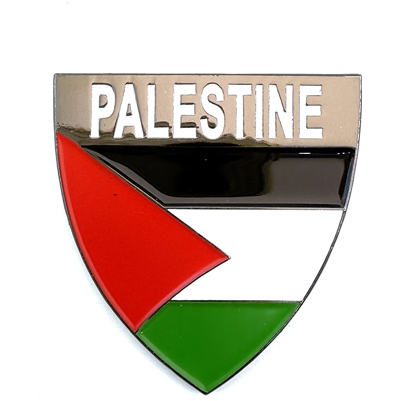 30*27mm Palestine Mobile phone Sticker Badge Metal Pin Broooches Pins