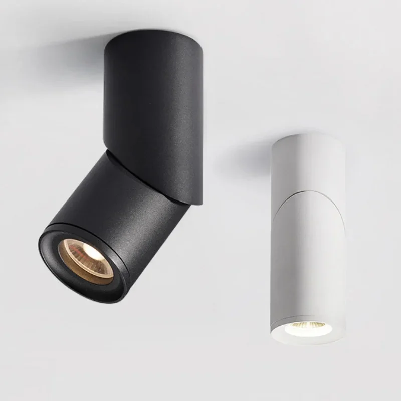 

Dimmable Cylinder LED Downlights Surface Mount 7W9W12W15W 18W 20W COB Ceiling Spot Lights AC85~265V Round Lamps Lndoor Lighting